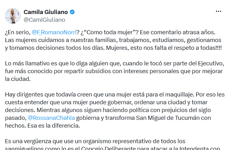 Camila Giuliano on X