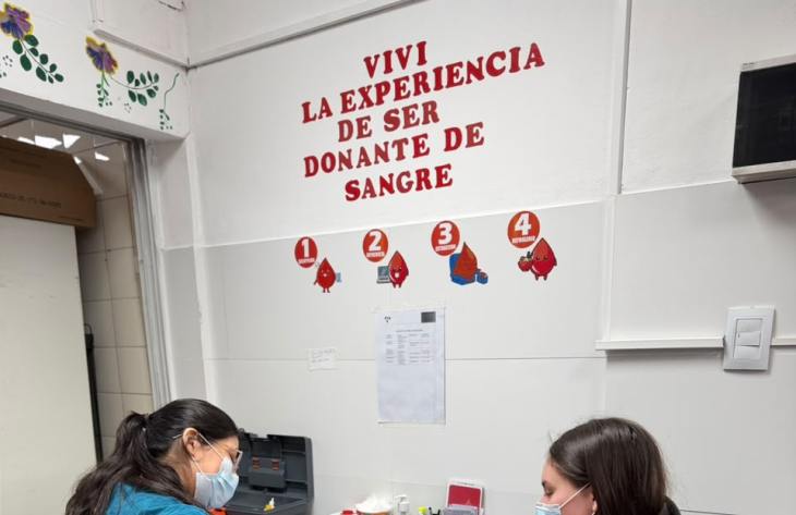 Todos los lunes: cómo funciona la colecta voluntaria de sangre en el Hospital Centro de Salud
