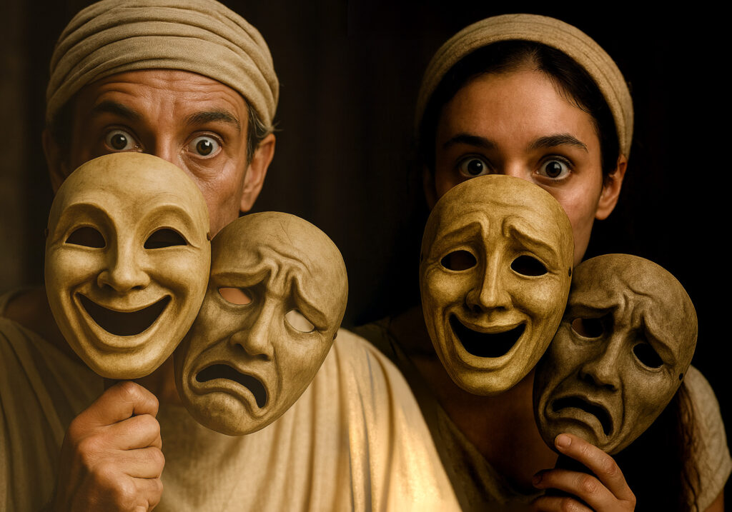 La obra "Melodramas: teatro de máscaras" se presenta durante el mes de agosto en el Círculo de la Prensa