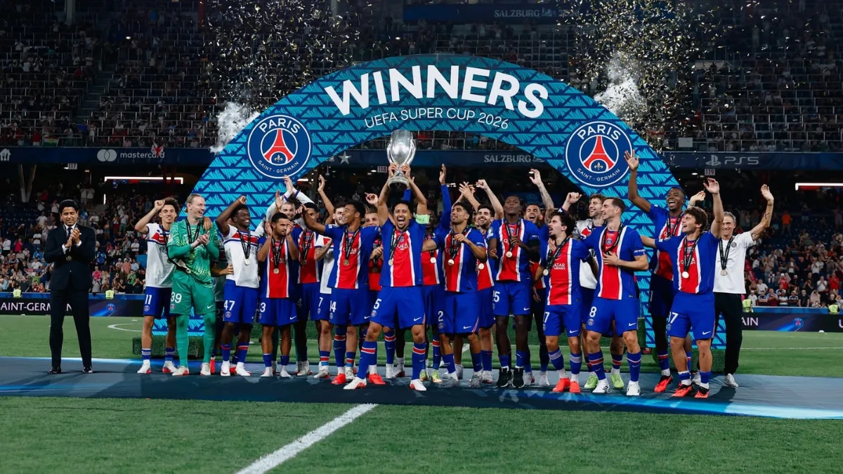El PSG venció 2 a 1 a Aston Villa y retuvo la Supercopa de Europa