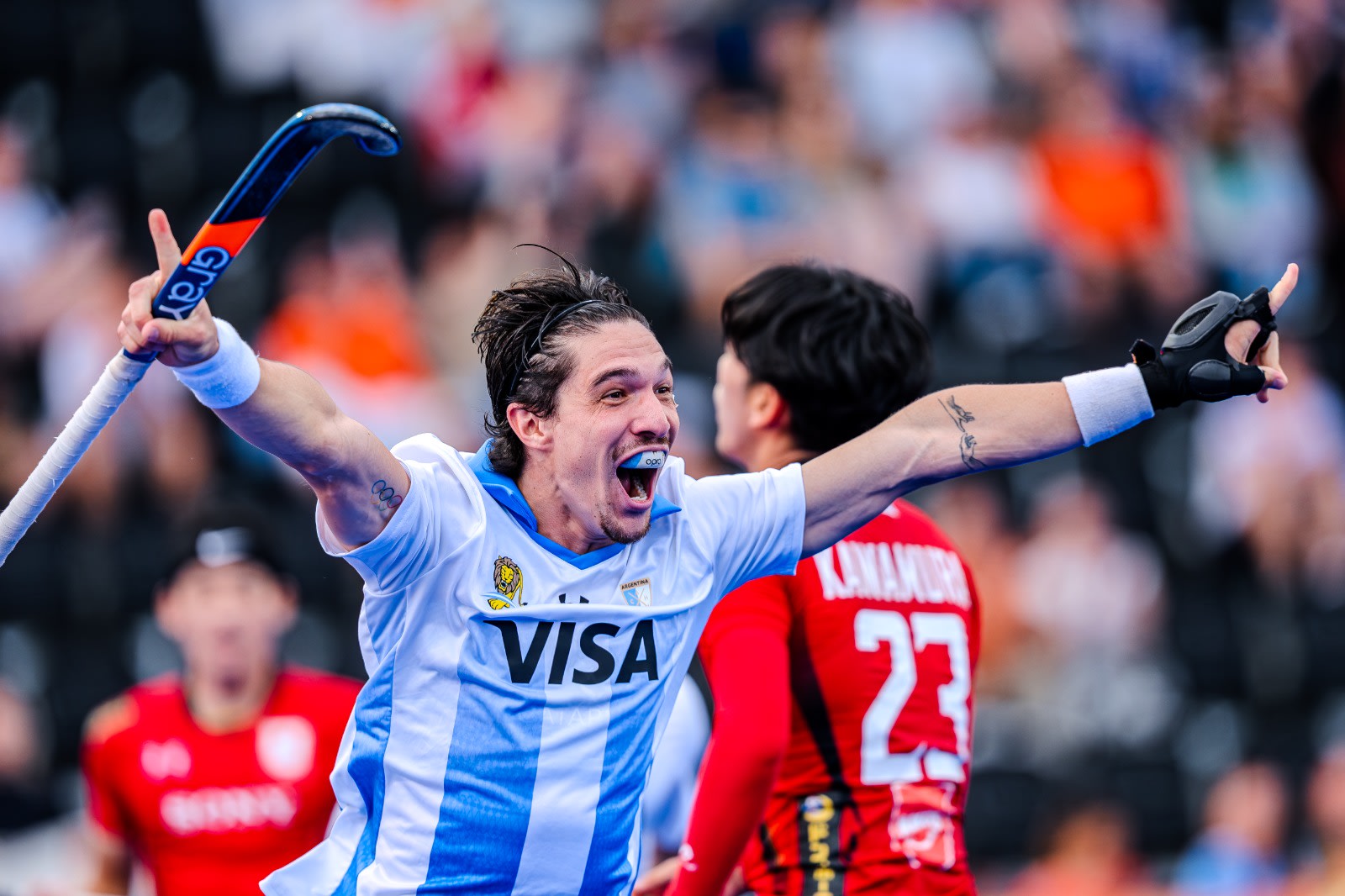 Los Leones se estrenaron en el Mundial con una goleada sobre Japón