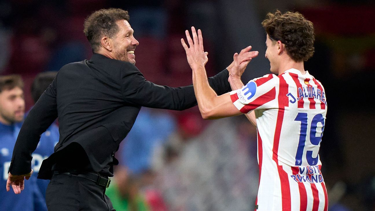 El "Cholo" Simeone cerró la novela: Julián Álvarez seguirá en el Atlético de Madrid