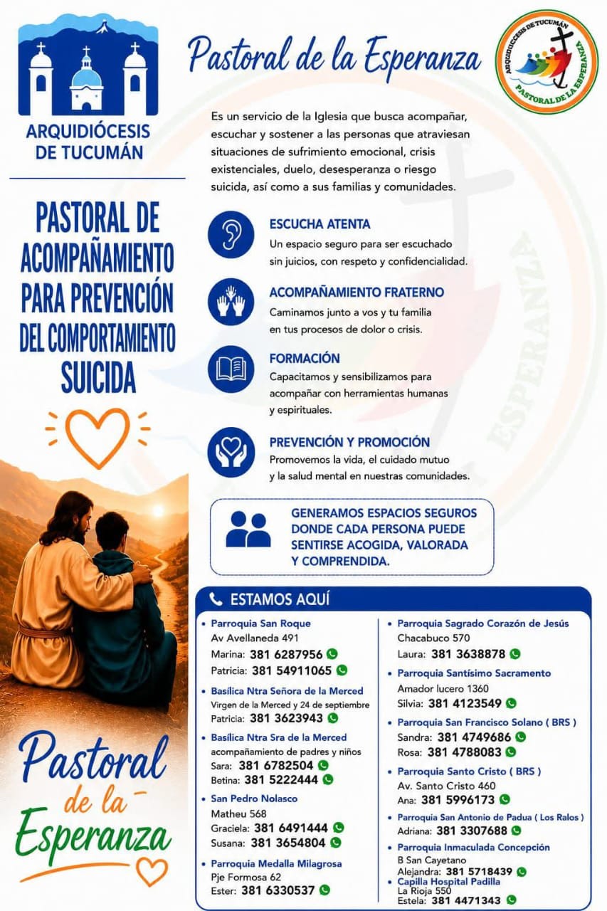 La Pastoral de la Esperanza en Tucumán prevención del suicidio.jpeg