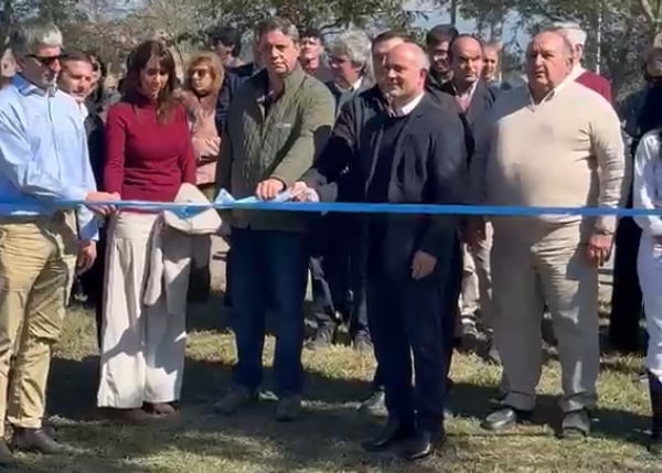 Catalán y Molinuevo exhibieron su alianza política en la apertura de la Expo AgroSur