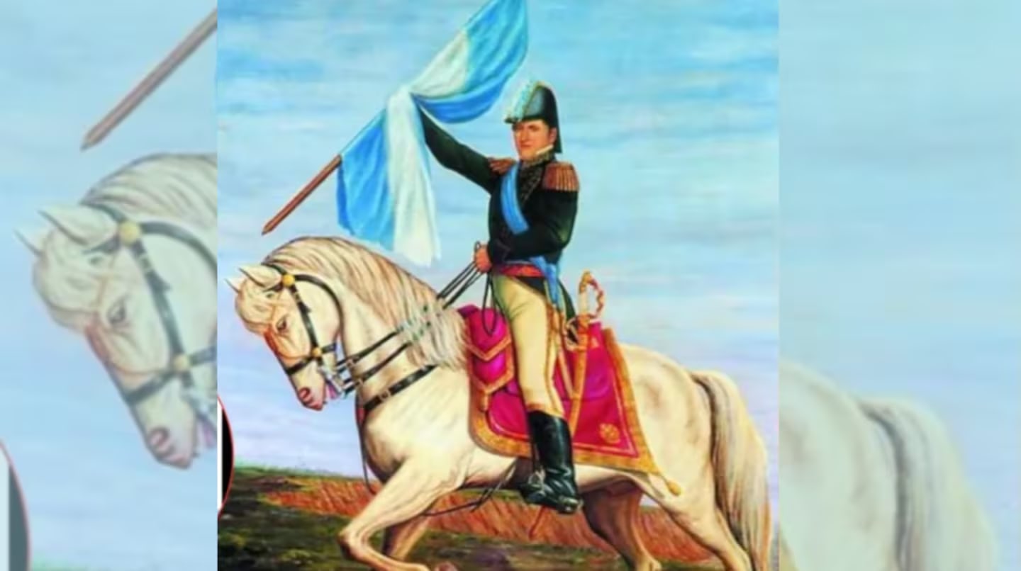 Un intendente quiso homenajear a San Martín, pero publicó una foto de Belgrano y culpó a Google por el error