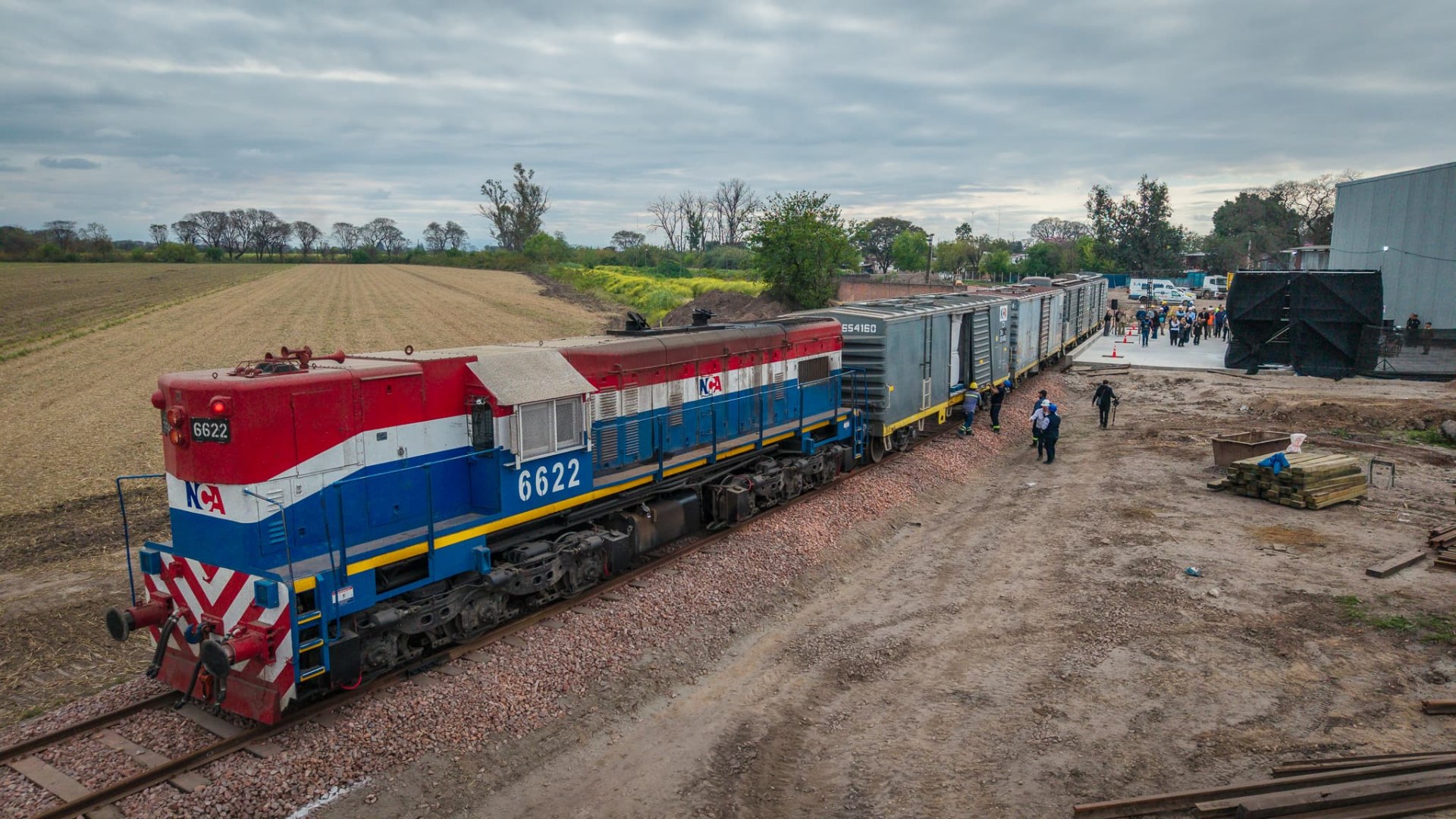 En un día histórico, el azúcar  volvió a viajar en tren desde Cruz Alta