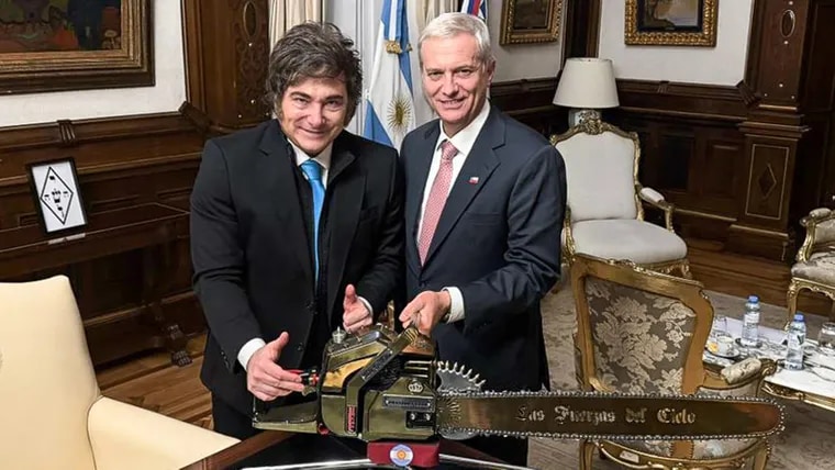 Javier Milei visitará Chile y se reunirá con el presidente José Antonio Kast
