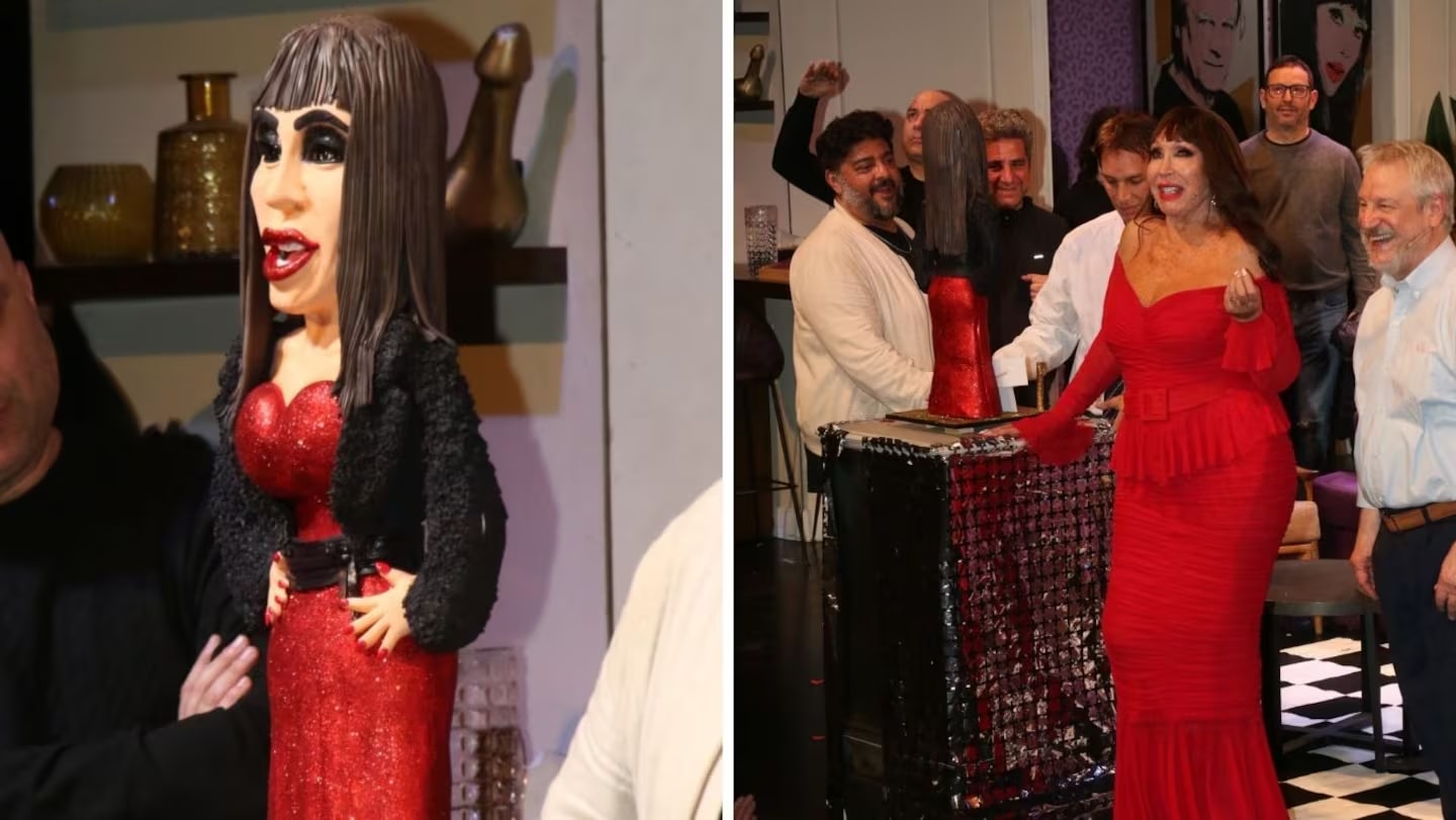 Moria Casán celebró sus 80 años con una sorpresa sobre el escenario