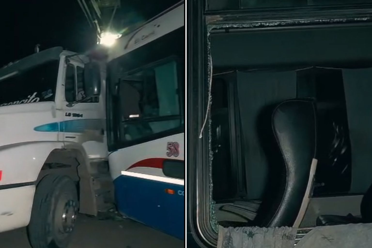 Un choque entre un camión y un colectivo en la Ruta 157 dejó varios heridos leves
