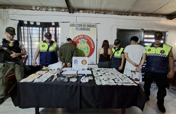 Secuestran cocaína, dinero y un arma de fuego durante un operativo en una vivienda