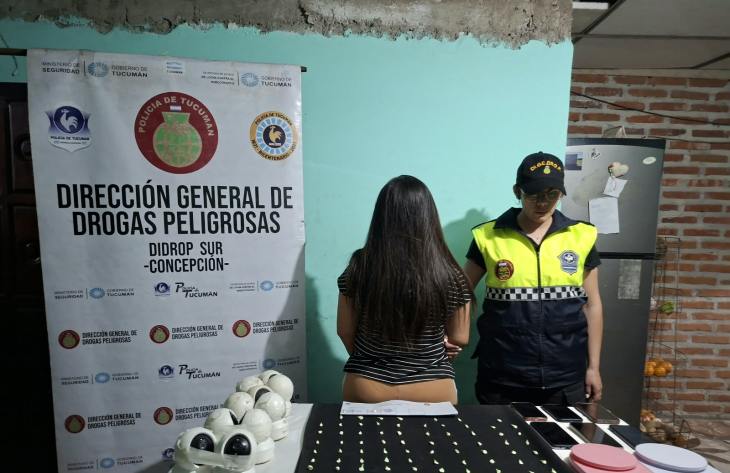 Aprehenden a una mujer y secuestran cocaína, cámaras de seguridad y un vehículo en Aguilares
