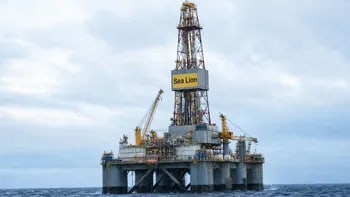 Caen hasta 10% las acciones de las empresas que impulsan el proyecto Sea Lion en las Islas Malvinas
