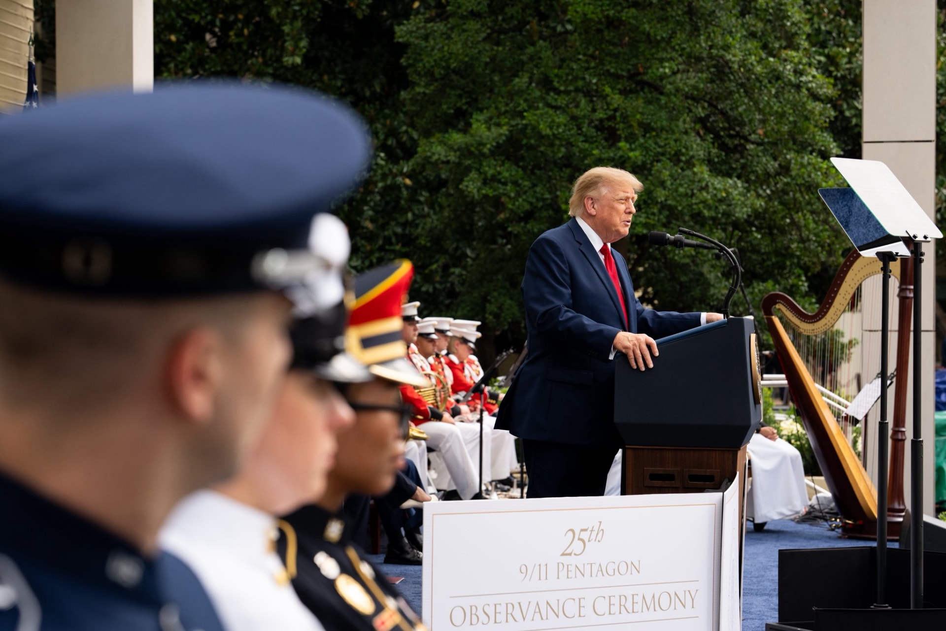 Donald Trump endureció su discurso contra Irán durante el aniversario del 11-S: “Solo puede haber victoria”