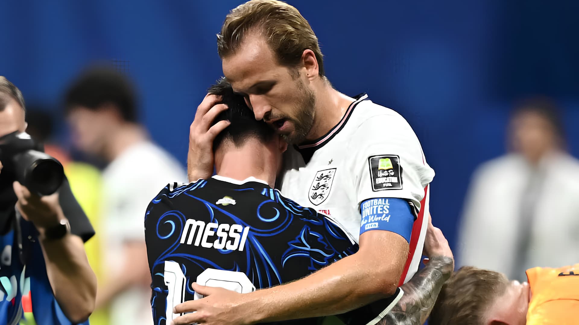 Kane reveló qué le dijo a Messi tras la eliminación de Inglaterra en el Mundial 2026
