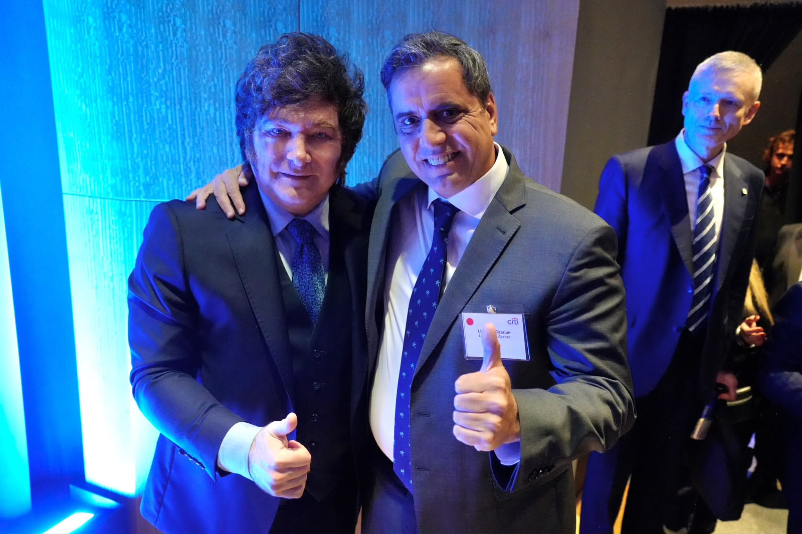 Catalán se mostró junto a Milei en Nueva York mientras consolida su candidatura a gobernador