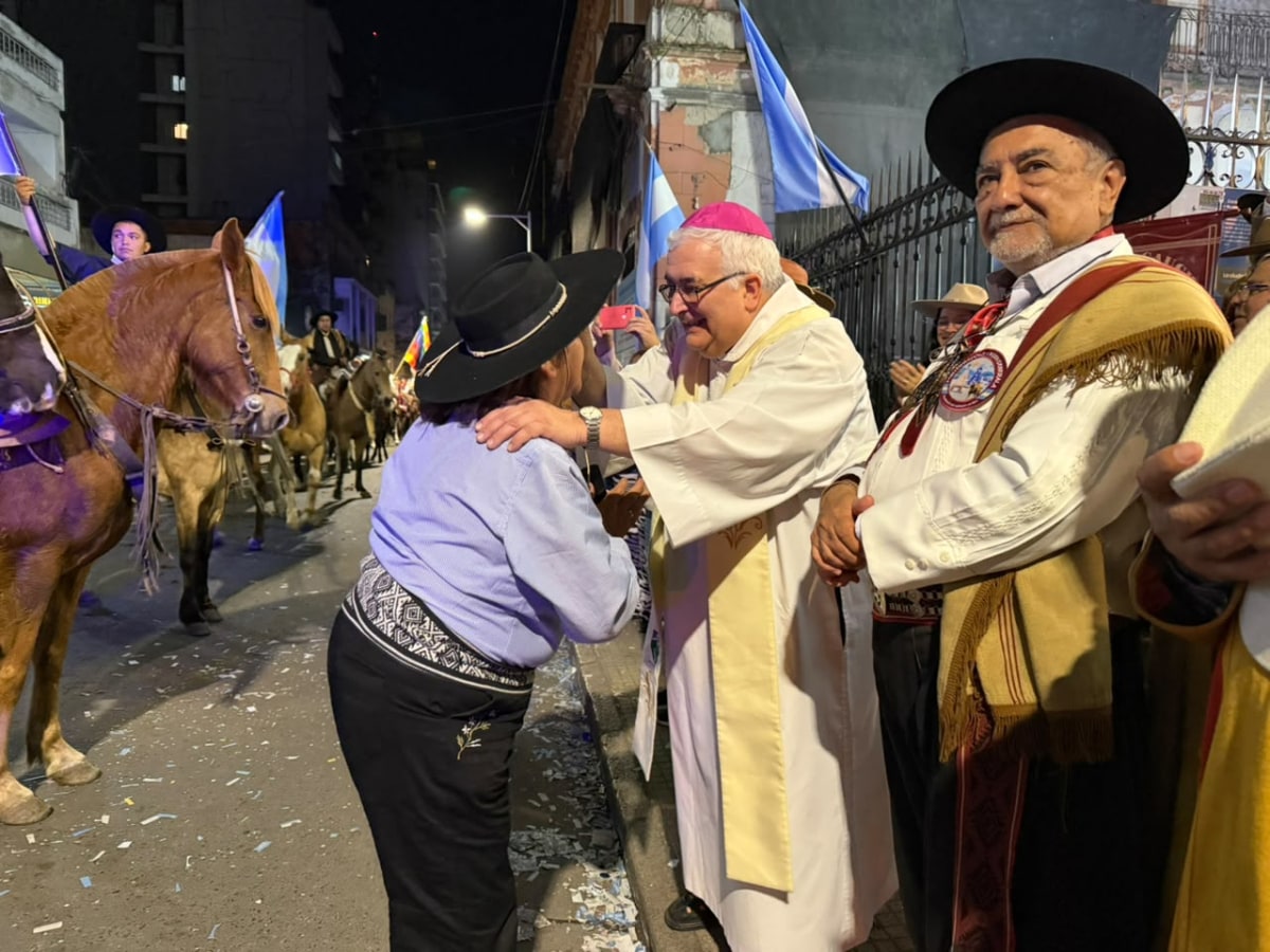 Fieles durante la celebración de la Virgen de la Merced