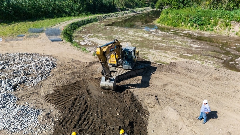Avanzan los trabajos estructurales sobre el río Chirimayo para evitar inundaciones