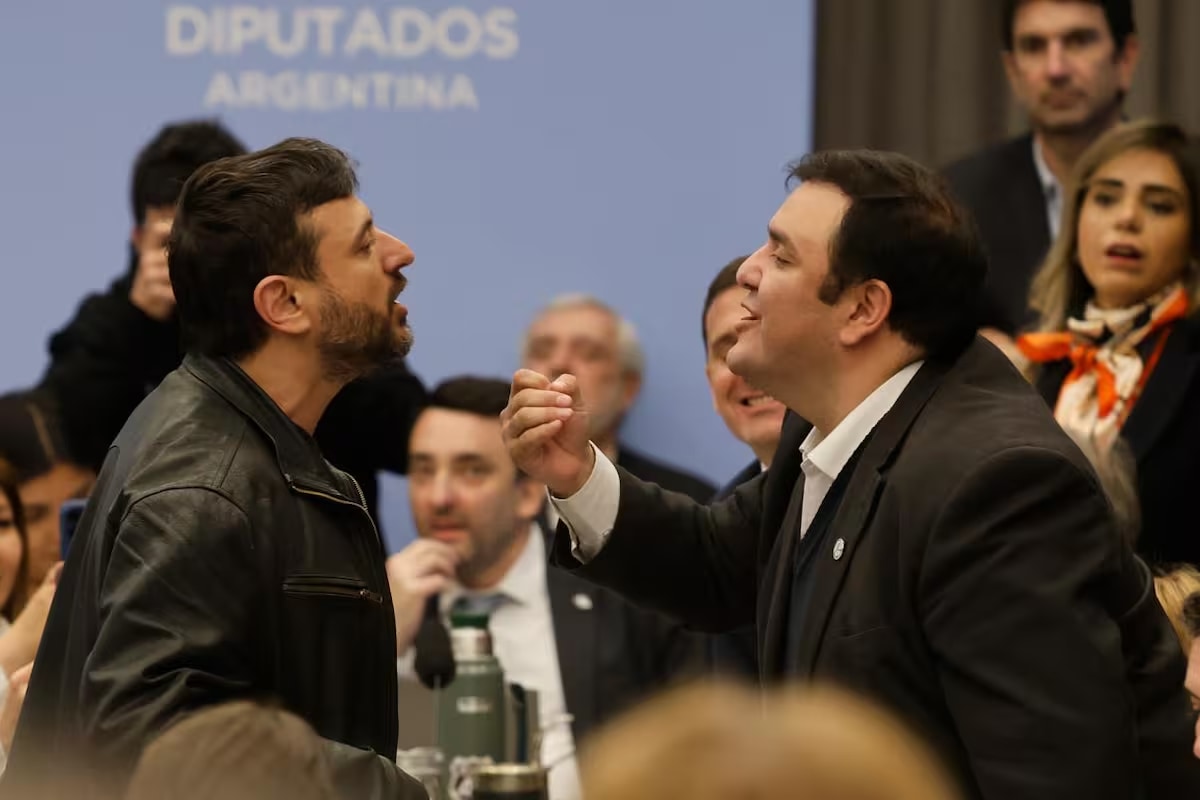 Huesen se cruzó con Grabois y quedaron cara a cara en medio de un escándalo en Diputados