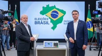 Las encuestas prevén un voto a voto entre "Lula" da Silva  y Flávio Bolsonaro, de cara al ballotage