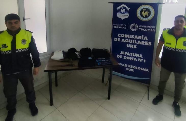 Secuestraron armas blancas y prendas de vestir por un robo en poblado y en banda