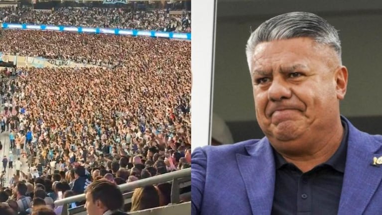 Dos coros en el Monumental: gratitud para Messi, repudio para Tapia