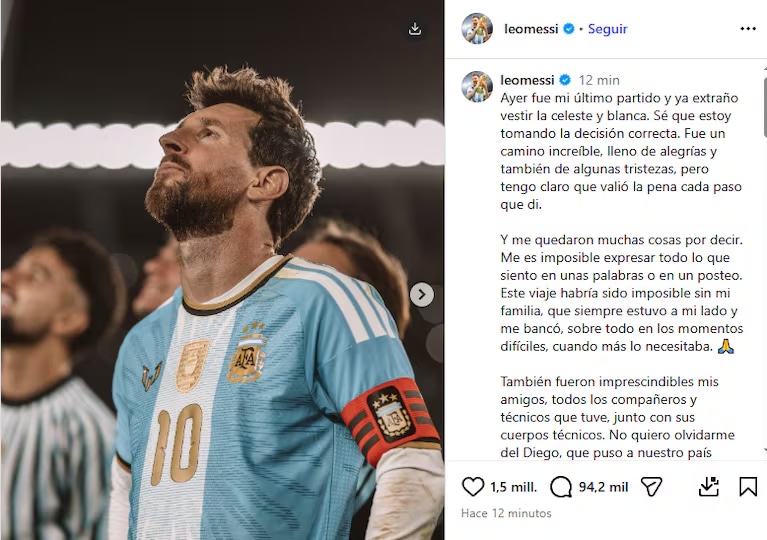 el-posteo-de-lionel-messi-tras-su-ultimo-partido-con-la-seleccion-argentina-foto-captura-de-instagram-C34XGIUI4JGD7O3ZHIUEWUPT7Y.avif