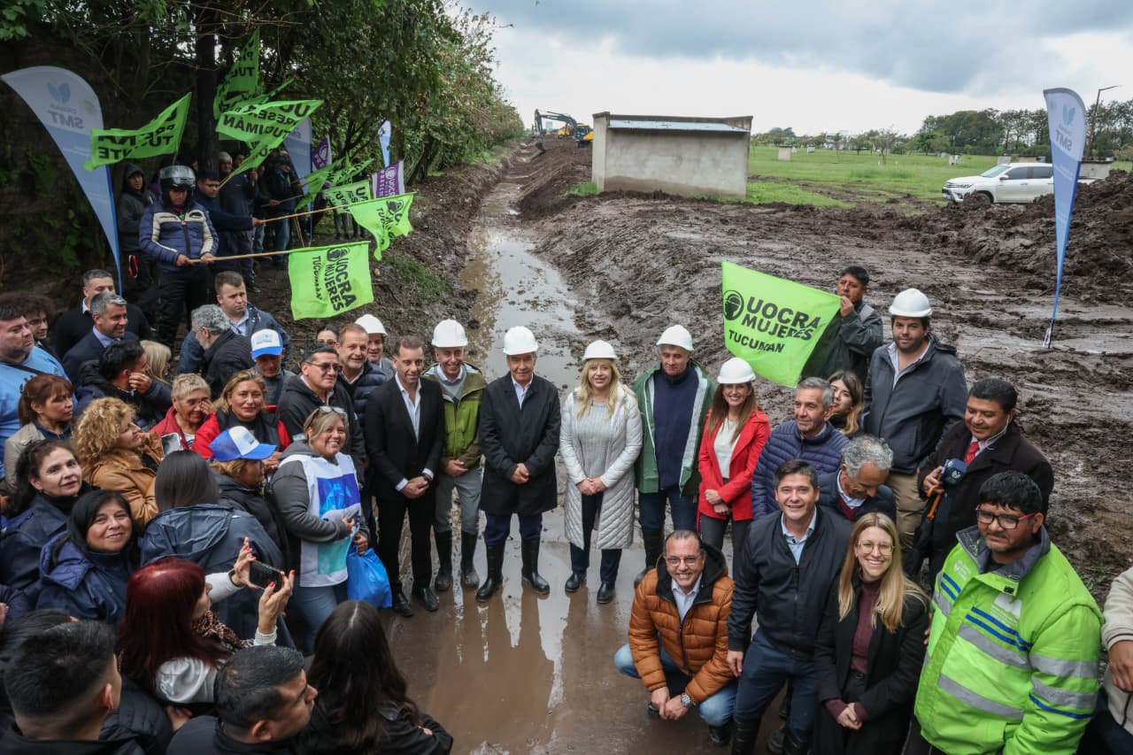 Sin Jaldo, Chahla y Acevedo encabezaron el lanzamiento de una obra hídrica de $ 1.543 millones para la capital