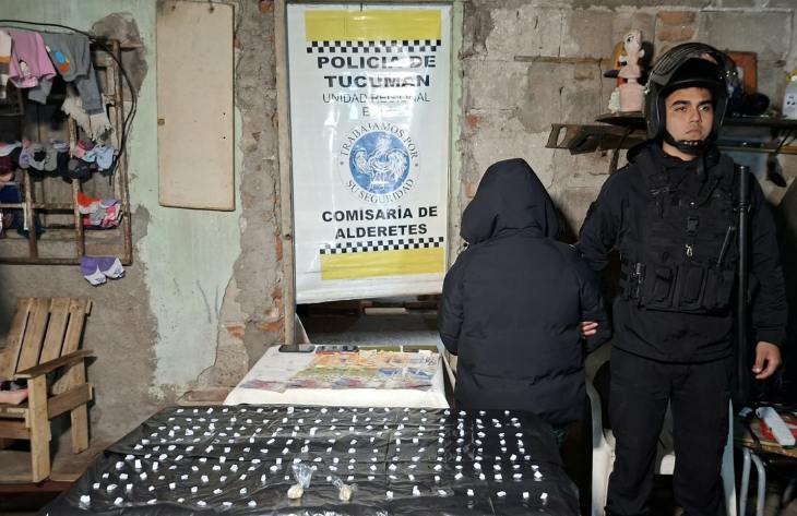Incautaron 210 dosis de pasta base durante un allanamiento en Banda del Río Salí