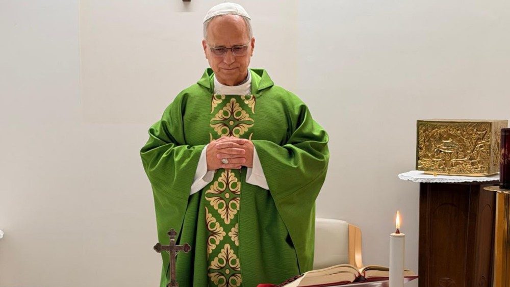 El papa León XIV celebró una misa en el hospital Gemelli en medio de su recuperación postoperatoria