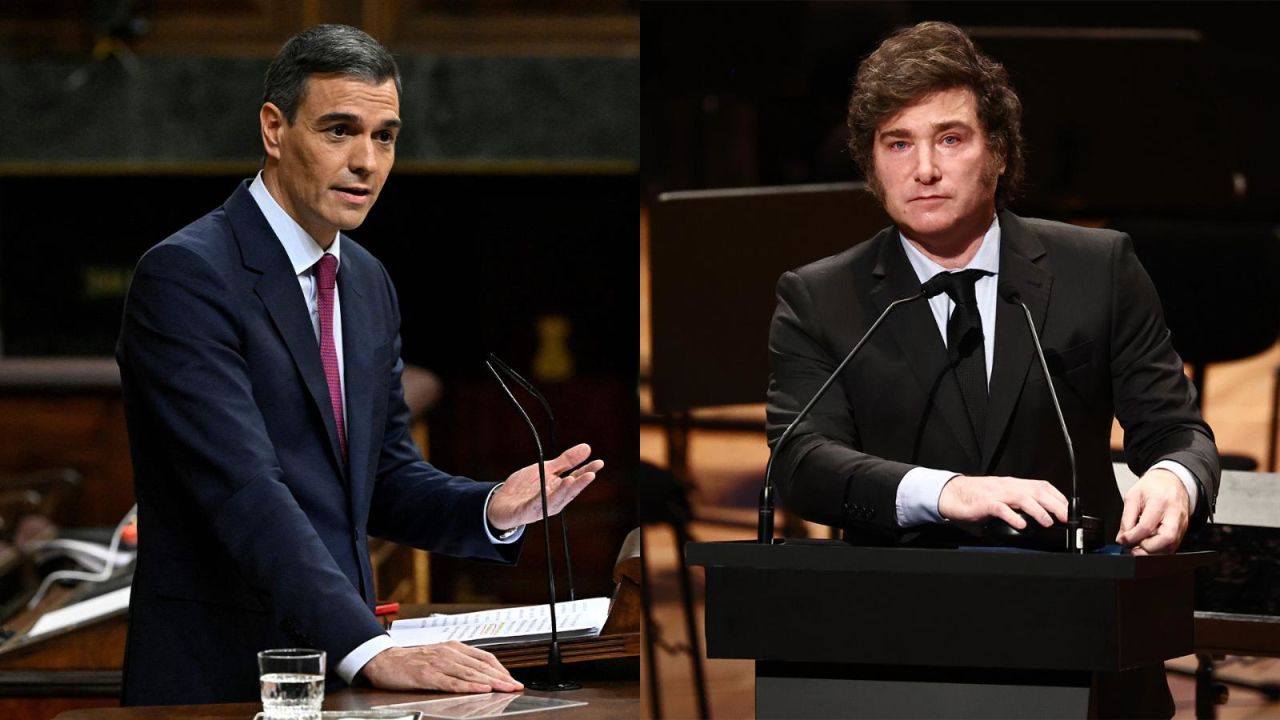 De “delincuente ladrón” a Lali Espósito: Milei y el presidente de España intercambiaron críticas, chicanas y hasta insultos