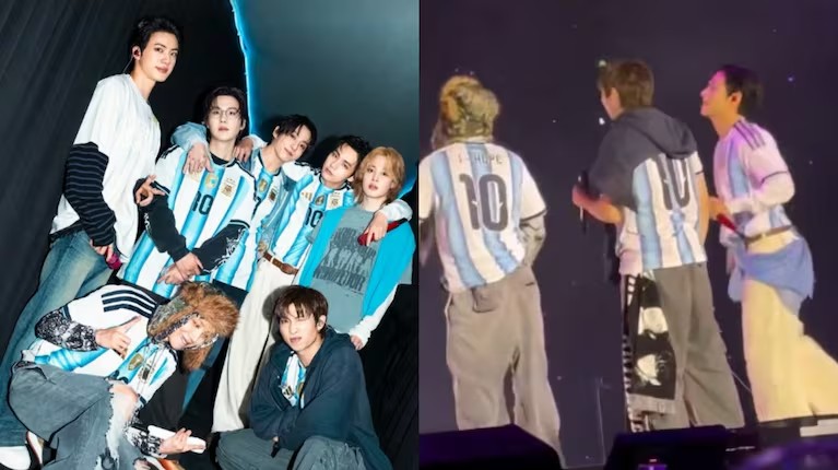 Furor en La Plata: la frase en español con la que V sorprendió al público en el debut de BTS