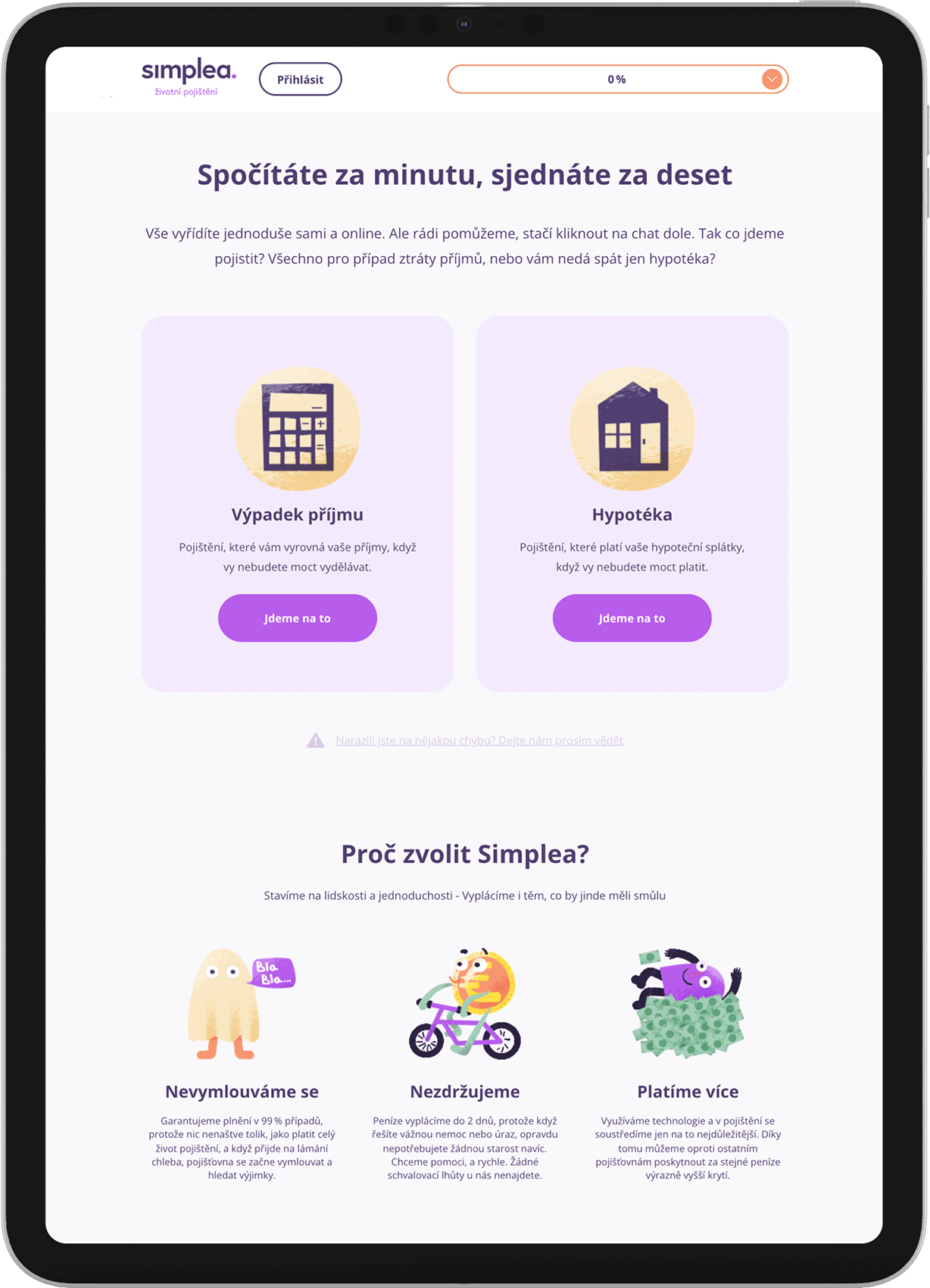 Ilustrační obrázek Webová aplikace pro
výpočet pojištění