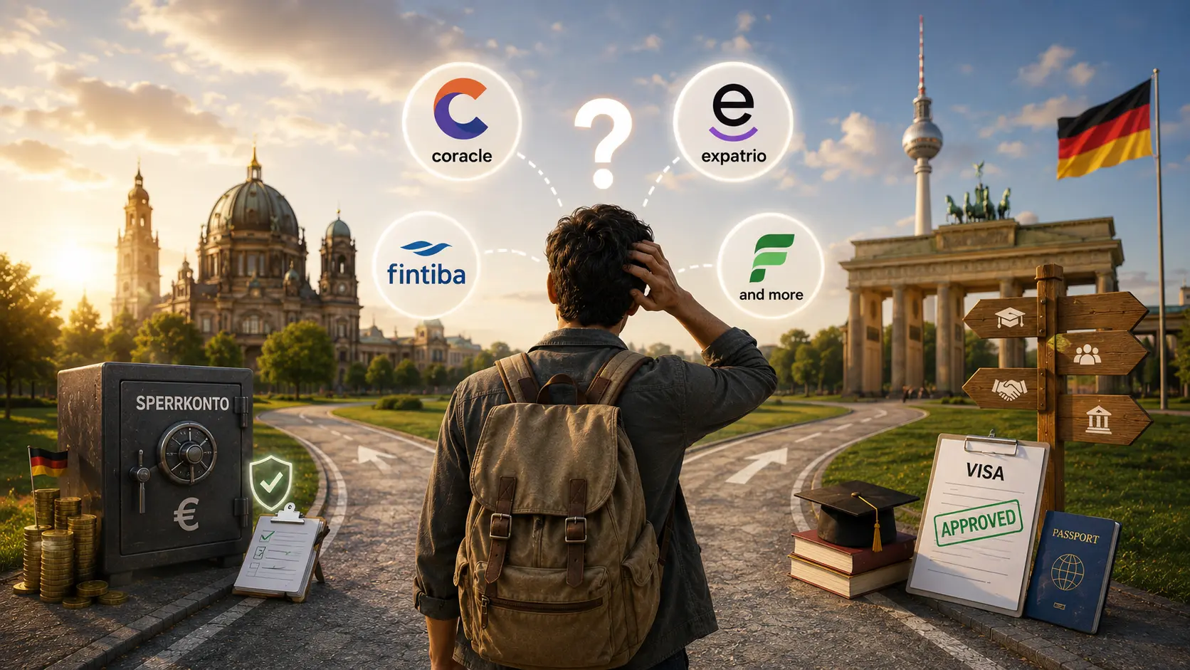 Indian student reviewing blocked account and visa finance documents for Germany
