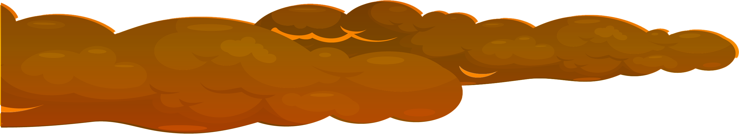 A decorative white cloud transition