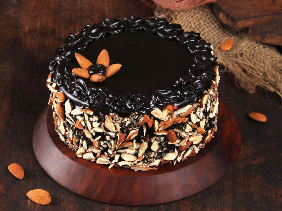 Dry Fruit Chocolate Cake