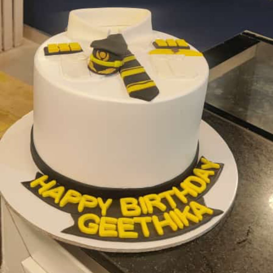 White Collar Cake