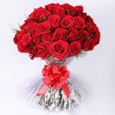 Bunch Of Red Roses Bouquet
