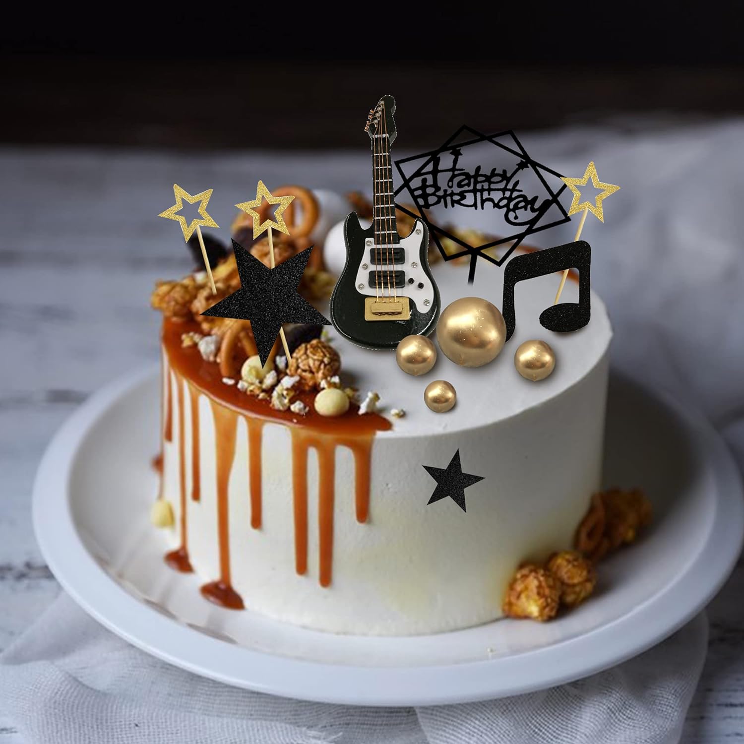 Guitar Theme Cake
