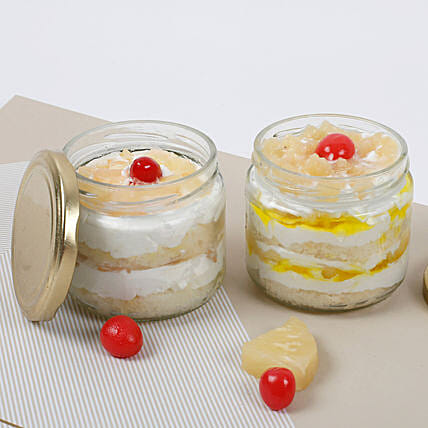 Pine Apple Jar Cakes