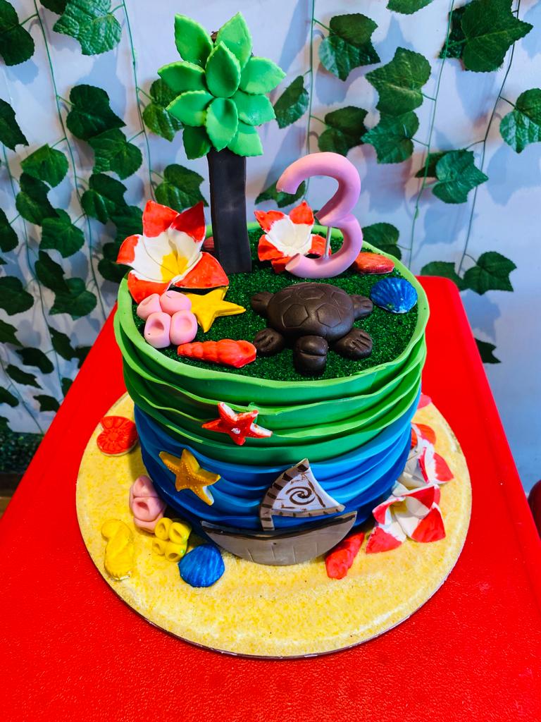 Moana Theme cake