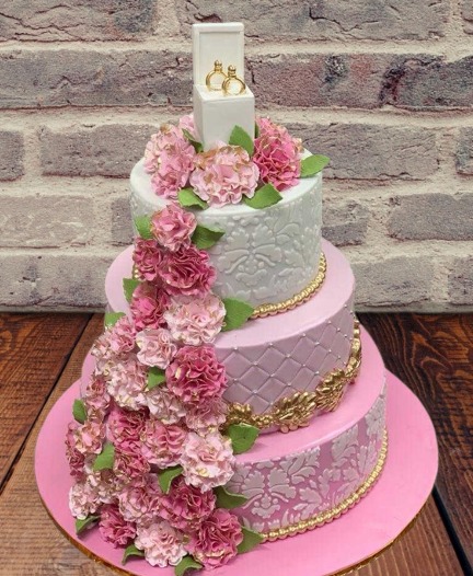 Wedding Flowers shower cake