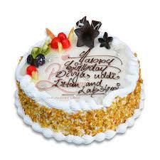 Tres Leeches Cake Garnished With Fruits