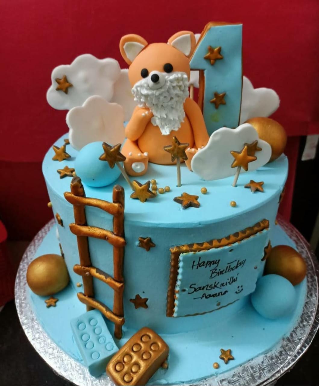 Santa Teddy Cake