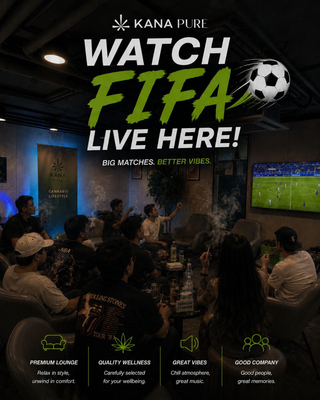 WATCH THE FIFA WORLD CUP™ LIVE AT KANAPURE SUKHUMVIT 11 at Kana Pure - Sukhumvit 11