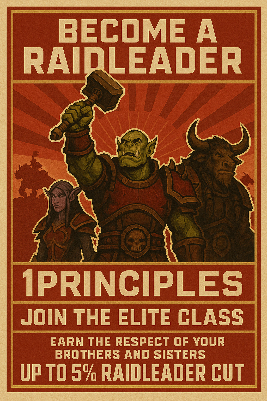1Principles recruitment poster