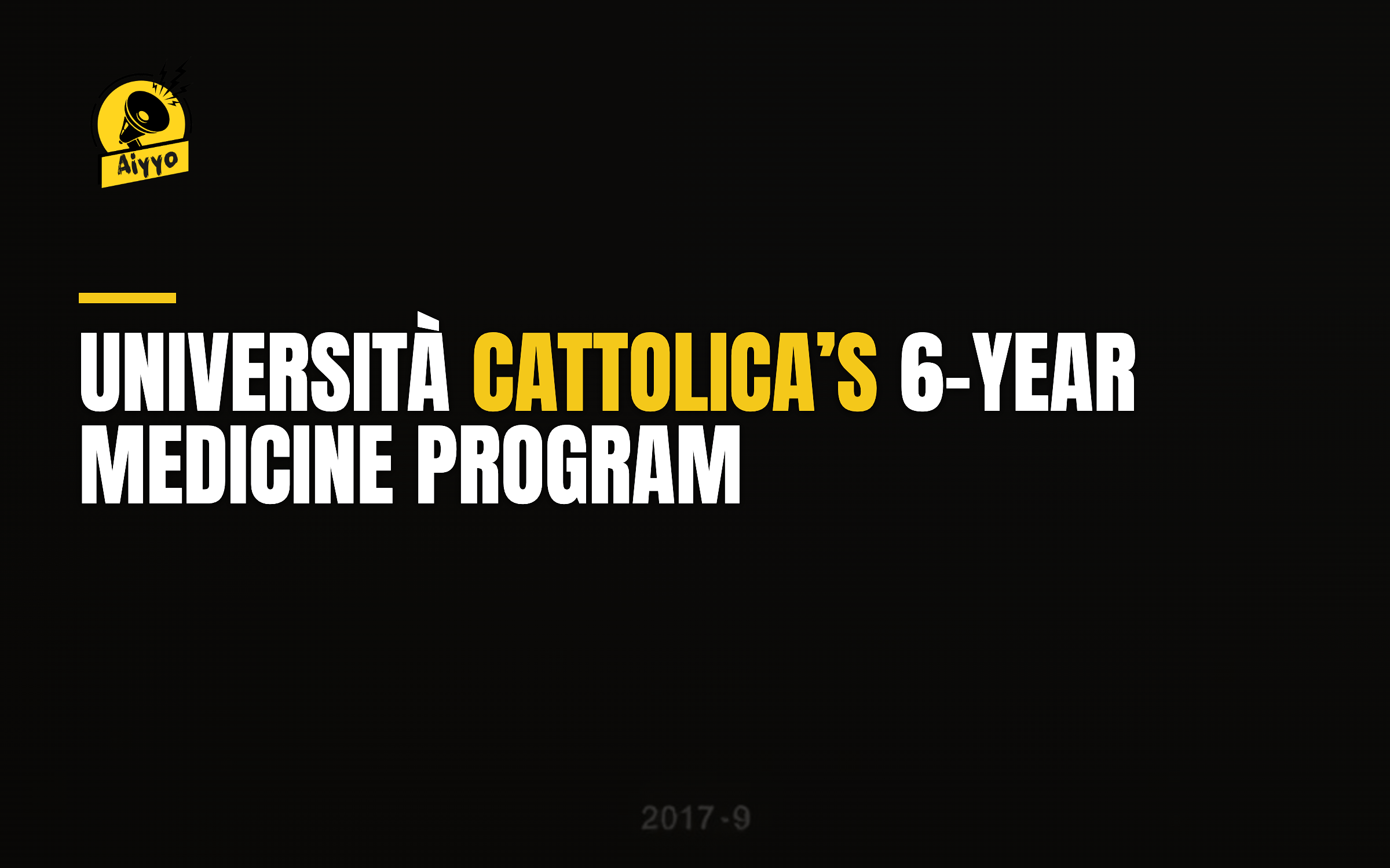 Università Cattolica’s 6-Year Medicine Program