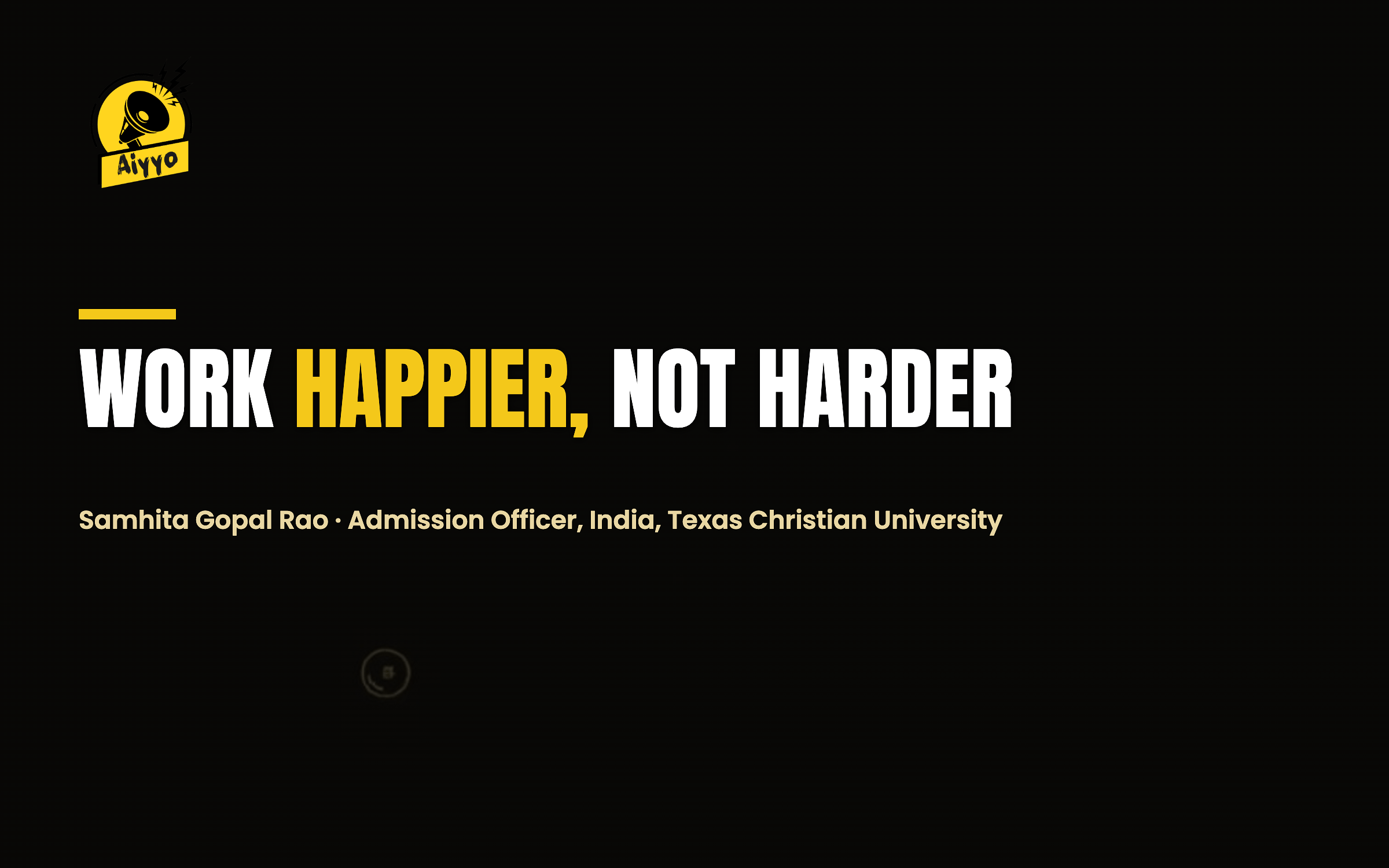 Work Happier, Not Harder