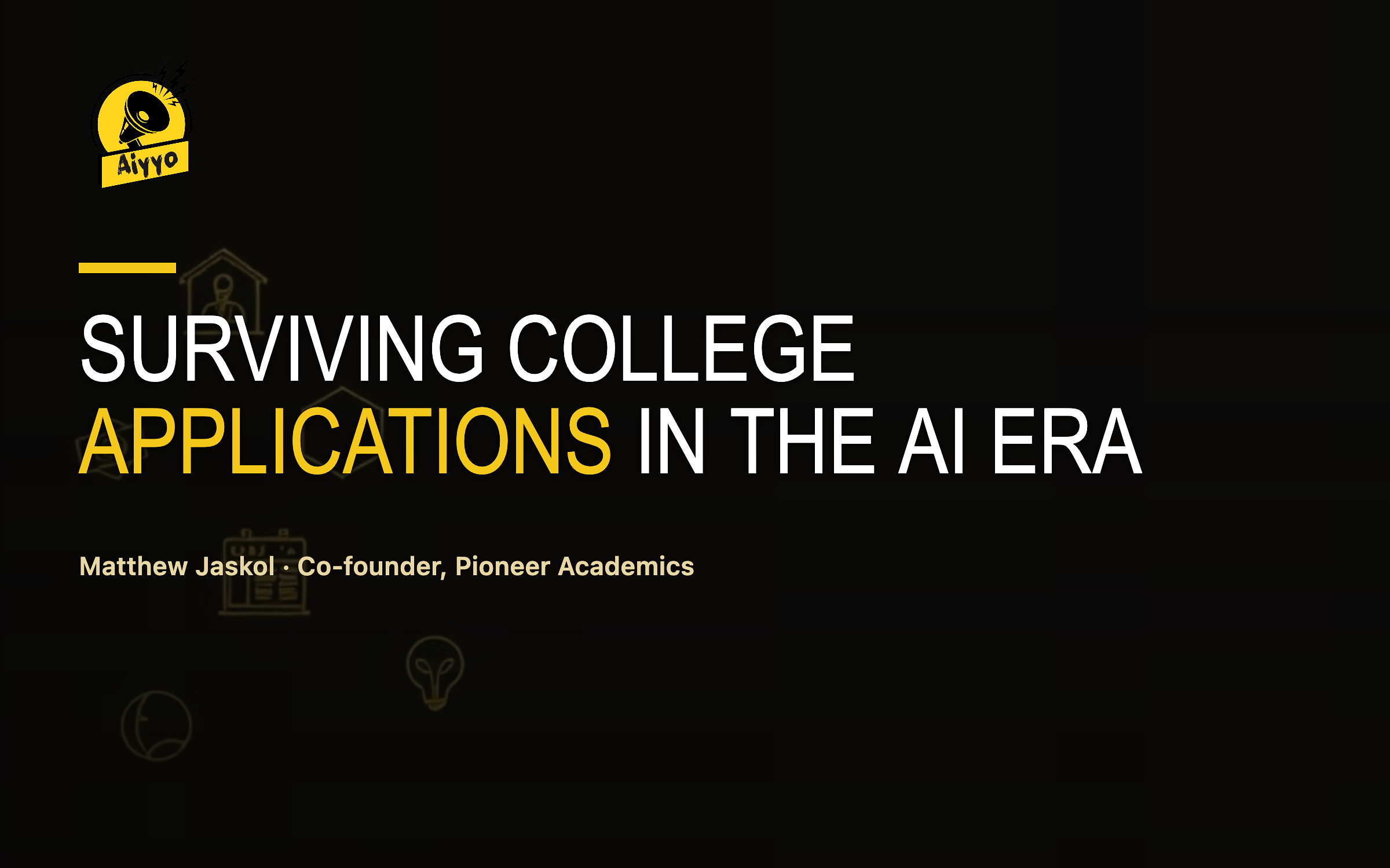 Surviving College Applications in the AI Era
