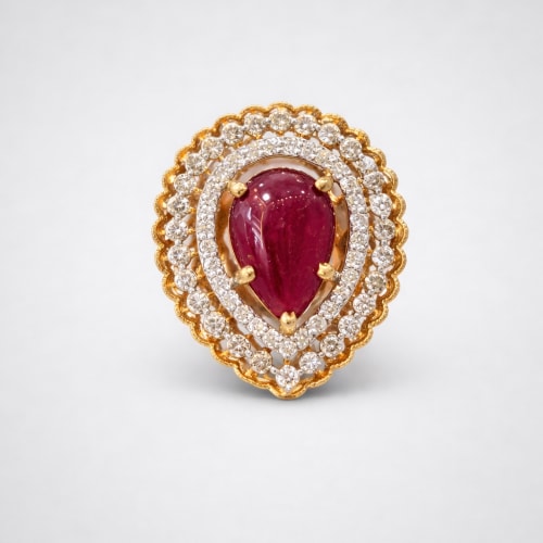 Diamond Ruby Ring