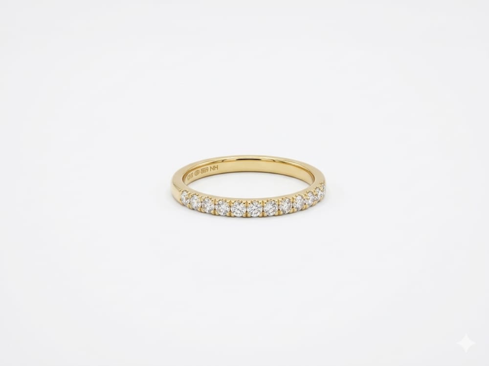 Diamond Single Line Ladies Ring